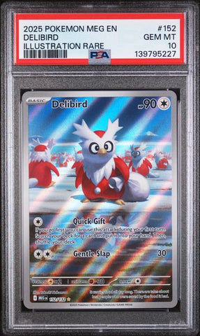 PSA 10 - Mega Evolution - Delibird #152