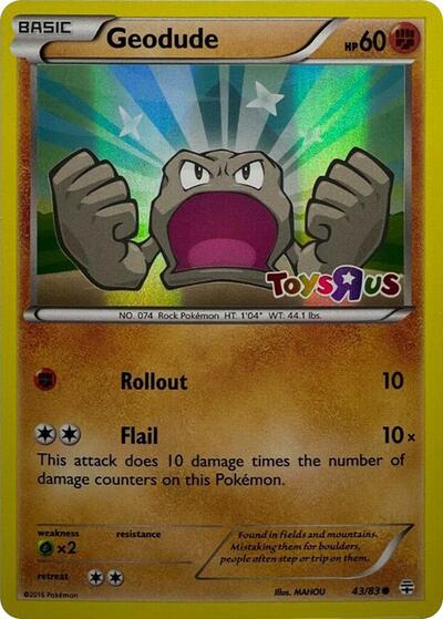 Geodude (Toys R Us Promo) - (043/083) - Miscellaneous Cards & Products - (Promo)