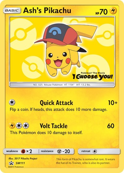 Ash's Pikachu - (SM111) - SM Promos - (Promo)