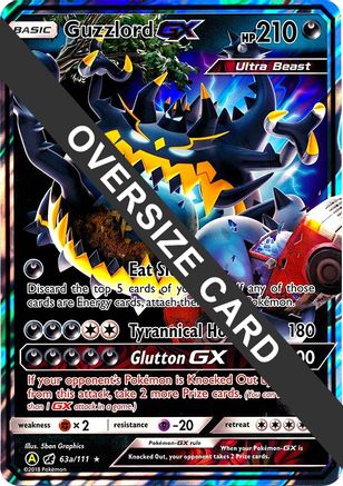 Guzzlord GX (63a/111) (Jumbo Card) [Sun & Moon: Crimson Invasion]