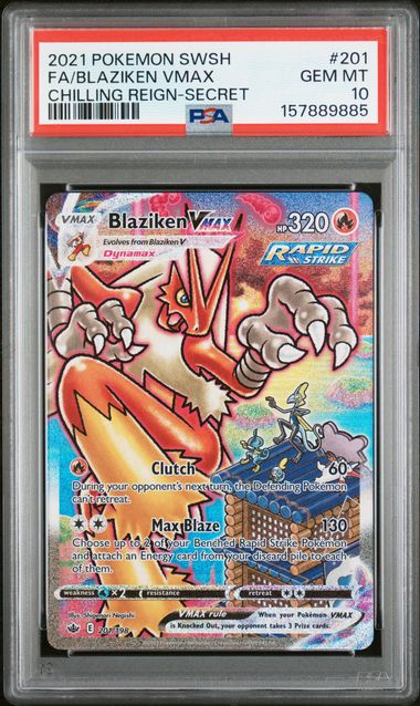 PSA 10 - Chilling Reign - Blaziken VMAX