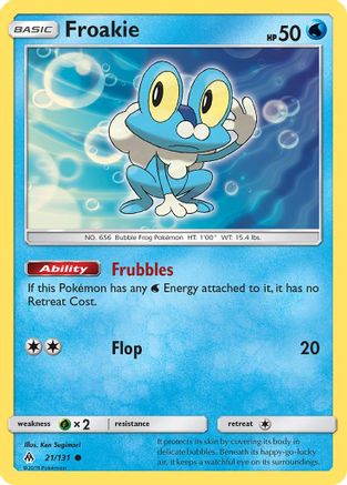 Froakie (21/131) [Sun & Moon: Forbidden Light]