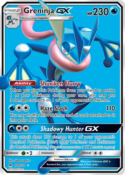 Greninja GX - (120/131) - SM - Forbidden Light - (Ultra Rare)