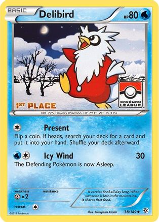 Delibird (38/149) (League Promo 1st Place) [Black & White: Boundaries Crossed]