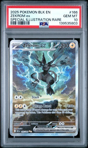PSA 10 - Black Bolt - Zekrom EX #166