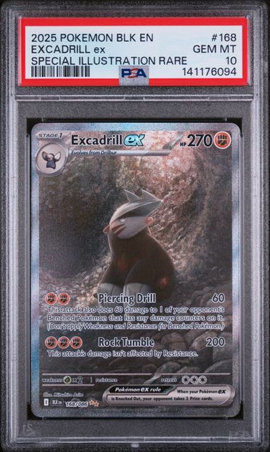 PSA 10 - Black Bolt - Excadrill EX