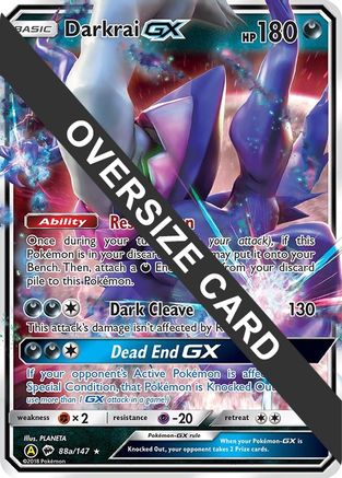 Darkrai GX (88a/147) (Alternate card) (Jumbo Card) [Sun & Moon: Burning Shadows]