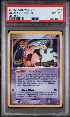 PSA 8 - Deoxys - Deoxys Reverse Holo #16