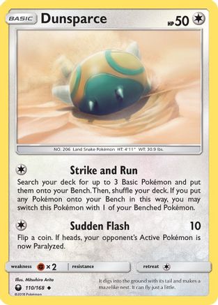 Dunsparce (110/168) [Sun & Moon: Celestial Storm]