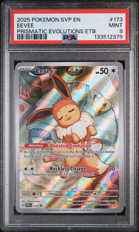 PSA 9 - Prismatic Evolutions ETB - Eevee #173