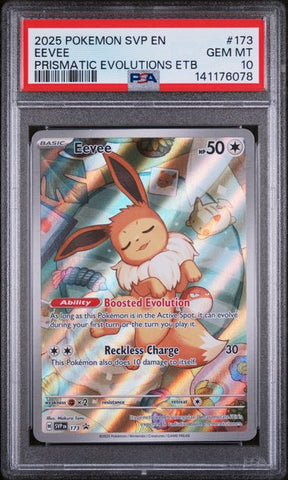 PSA 10 - Prismatic Evolutions ETB - Eevee #173
