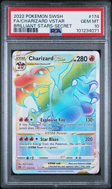 PSA 10 - Brilliant Stars - Charizard VSTAR