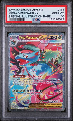 PSA 10 - Mega Evolution - Mega Venusaur EX #177
