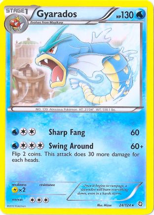 Gyarados (24/124) (Cosmos Holo) (Blister Exclusive) [Black & White: Dragons Exalted]