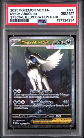 PSA 10 - Mega Evolution - Mega Absol ex #180