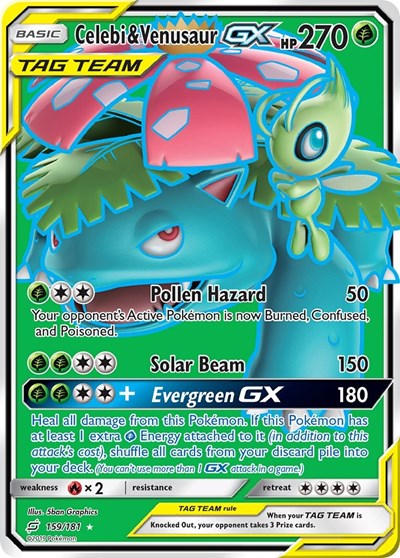 Celebi & Venusaur GX - (159/181) - SM - Team Up - (Ultra Rare)
