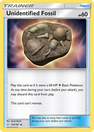 Unidentified Fossil (155/181) [Sun & Moon: Team Up]