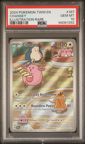 PSA 10 - Twilight Masquerade - Chansey #187