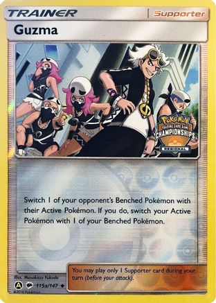 Guzma (115a/147) (Regional Championship Promo) [Sun & Moon: Burning Shadows]