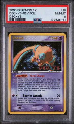 PSA 8 - Deoxys - Deoxys Reverse Holo #18