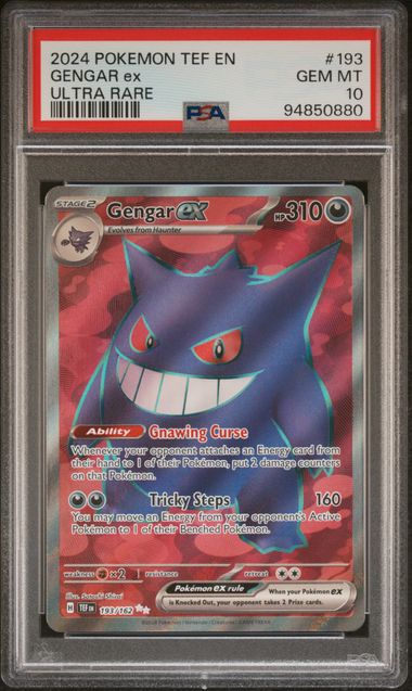 PSA 10 - Temporal Forces  - Gengar ex