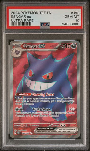 PSA 10 - Temporal Forces  - Gengar ex #193