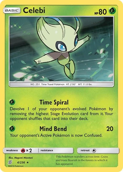 Celebi - (4/236) - SM - Unified Minds - (Holo Rare)