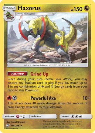 Haxorus (156/236) [Sun & Moon: Unified Minds]