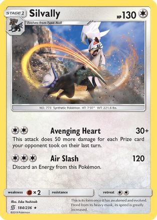 Silvally (184/236) [Sun & Moon: Unified Minds]