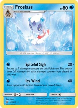 Froslass (38/236) (Theme Deck Exclusive) [Sun & Moon: Unified Minds]