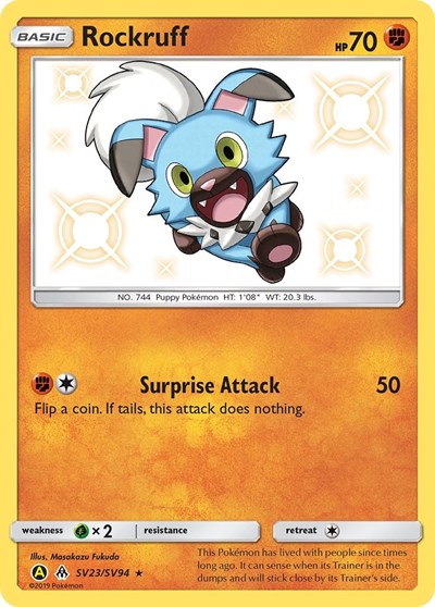 Rockruff - (SV23/SV94) - Hidden Fates: Shiny Vault - (Shiny Holo Rare)