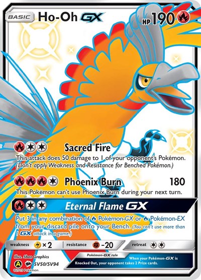 Ho-Oh GX - (SV50/SV94) - Hidden Fates: Shiny Vault - (Shiny Holo Rare)