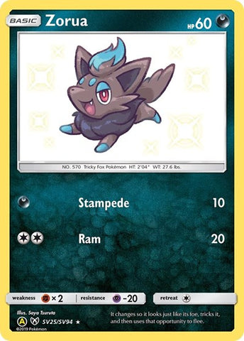 Zorua - (SV25/SV94) - Hidden Fates: Shiny Vault - (Shiny Holo Rare)