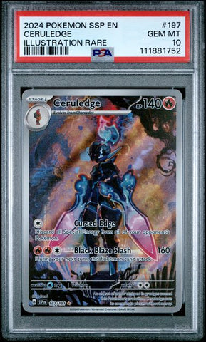 PSA 10 - Surging Sparks - Ceruledge #197