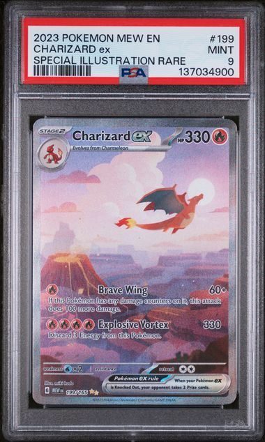 PSA 9 - Pokemon 151 - Charizard ex