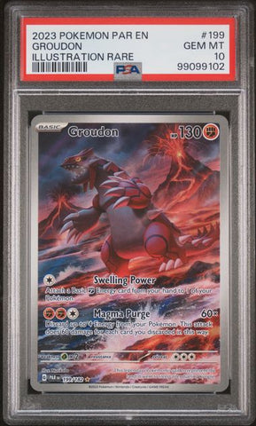 PSA 10 - Paradox Rift - Groudon #199