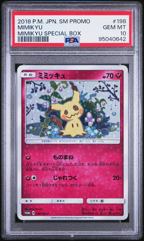 PSA 10 - Mimikyu Special Box - Mimikyu #198