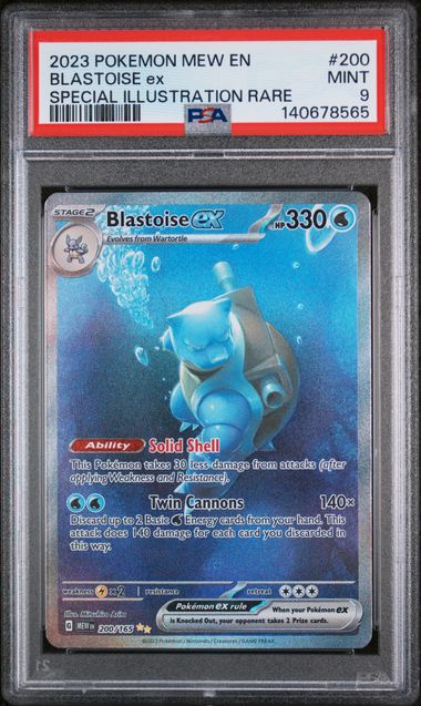 PSA 9 - Pokemon 151 - Blastoise ex
