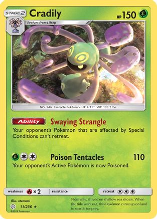 Cradily (11/236) [Sun & Moon: Cosmic Eclipse]