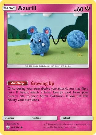 Azurill (146/236) [Sun & Moon: Cosmic Eclipse]