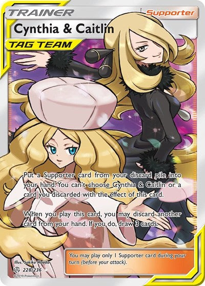 Cynthia & Caitlin - (228/236) - SM - Cosmic Eclipse - (Ultra Rare)