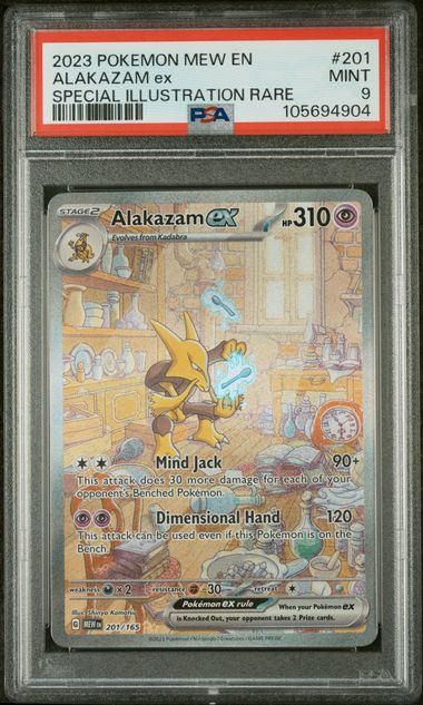PSA 9 - Pokemon 151 - Alakazam EX