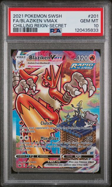 PSA 10 - Chilling Reign - Blaziken VMAX