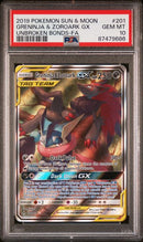 PSA 10 - Unbroken Bonds - Greninja & Zoroark GX