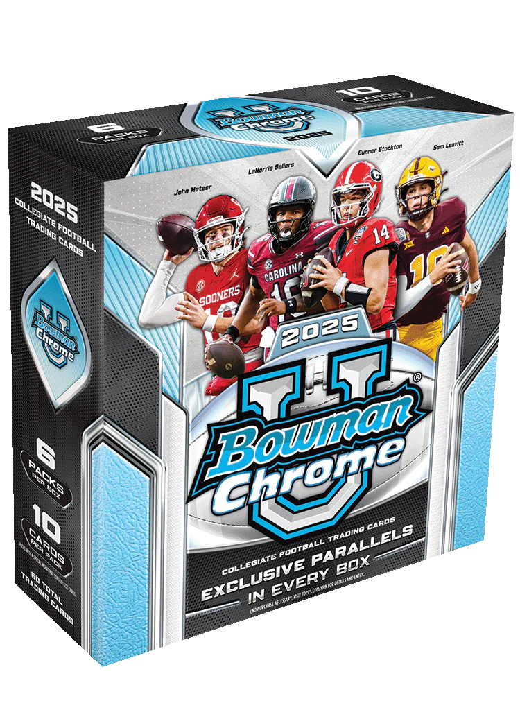 2025 Topps Bowman Chrome University Football Mega Box