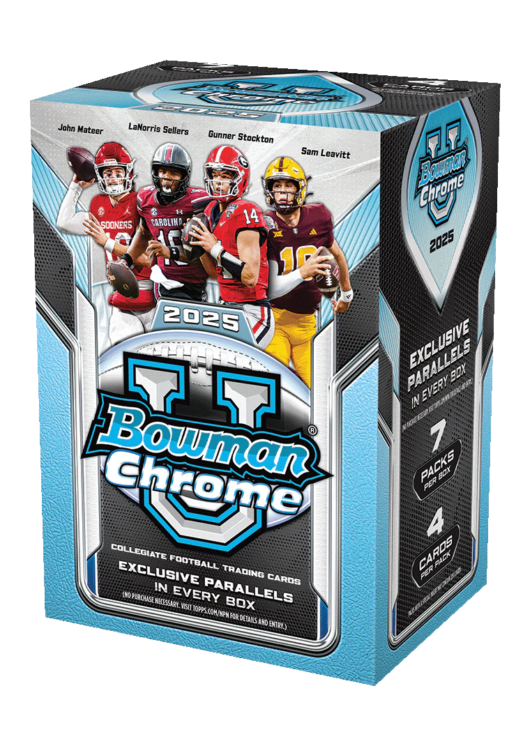 2025 Topps Bowman Chrome University Football Value Box