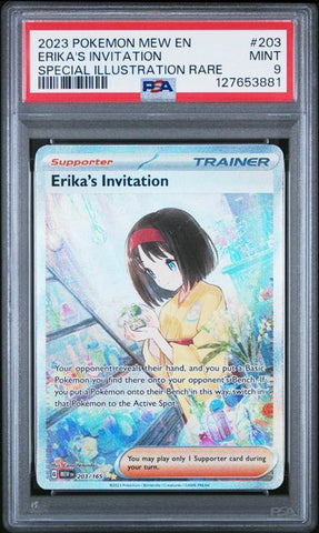 PSA 9 - Pokemon 151 - Erika's Invitation #203