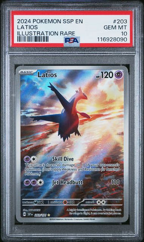PSA 10 - Surging Sparks - Latios #203