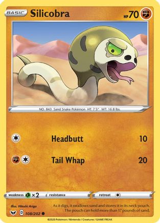 Silicobra (108/202) [Sword & Shield: Base Set]