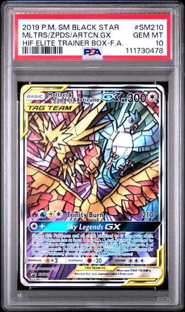 PSA 10 - Black Star Promo - Moltres & Zapdos & Articuno